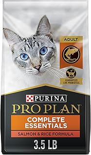 Purina Pro Plan High Protein Cat Food With Probiotics for Cats, Salmon and Rice Formula - 3.5 lb. Bag