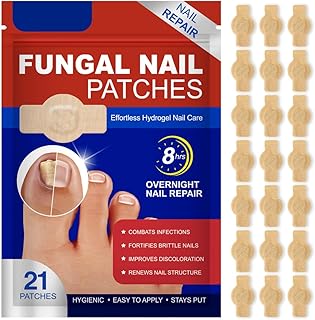 Thoquene Pack of 21 Nail Fungus Plasters Toenail Repair Nail Plasters