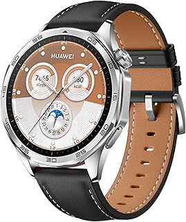 NESLIN Leather Band Compatible with Huawei Watch GT5/GT5 Pro 2024/GT4/GT3/GT3 Pro 46mm/GT2/GT 46mm/GT2 Pro/GT2e/GT Runner/Huawei Watch 4/4 Pro, 22mm Leather Replacement Strap Men Women