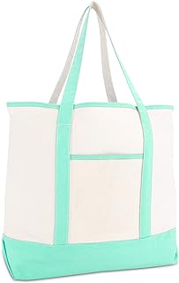 22" Open Top Heavy Duty Deluxe Tote Bag with Outer Pocket