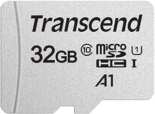 ترانسيند بطاقة ذاكرة 32GB MicroSDXC/SDHC 300S TS32GUSD300S