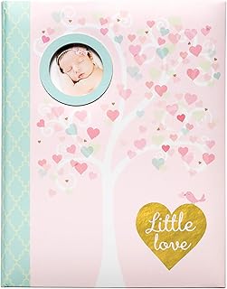 سي.ار. كتاب ذكريات للأطفال البنات حديثي الولادة بتصميم «Little Love» من جيبسون، لون زهري، 64 صفحة، عرض 23 سم × ارتفاع 28 سم