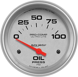 اوتو ميتر مقياس ضغط الزيت الكهربائي الترا لايت 4427، 2.65 انش