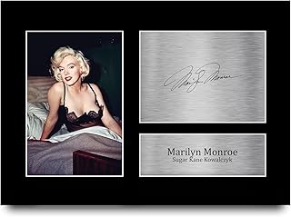 اتش دبليو سي تريدينغ A4 Marilyn Monroe Some Like It Hot Gift مطبوعة توقيع صورة توقيع لمحبي الافلام التذكارية