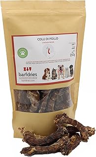 barfdries Chicken Necks, Natural Food for Dogs and Cats, Dried at Low Temperature, 250g