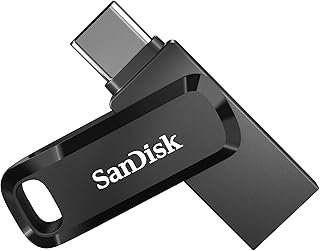 سانديسك ذاكرة فلاش جو مزدوجة سعة 1 تيرابايت بمنفذ USB نوع سي اسود - SDDDC3-1T00-GAM46​ 1.0 GB