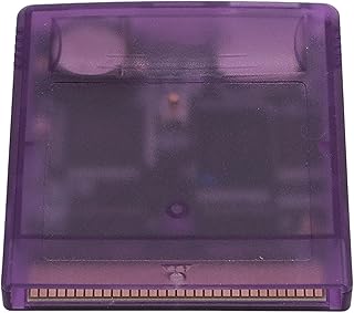 Game Video Cartridge for GB GBC GBA SP Game Console, 1000 in 1 Game Video Cartridge, Game Card Game Cassettes Support for MBC1, MBC2, MBC3, MBC5,Etc (Transparent Violet)