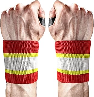 'Wrist Wraps for Weightlifting Men, 18'' Professional Mixed Color Lifting Wrist Wraps with Thumb Loops- Powerlifting Gym Wrist Wraps for Bench Press'