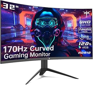 KTC شاشة العاب منحنية 32 انش 2K 165Hz 1440P 144Hz 1500R بدون اطار 1 مللي ثانية HDR فري سينك بريميوم منفذ عرض HDMI USB حامل حائط فيسا كمبيوتر H32S17 LCD أسود