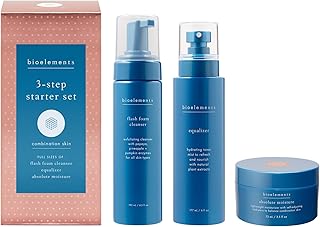 Bioelements 3-Step Starter Set: Combination Skin - Includes Flash Foam Cleanser, Equalizer Toner & Absolute Moisture Moisturizer