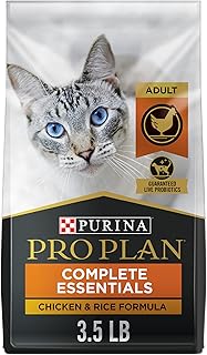 Purina Pro Plan High Protein Cat Food With Probiotics for Cats, Chicken and Rice Formula - 3.5 lb. Bag