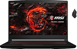 احدث لابتوب العاب MSI GF63 بريميوم بشاشة 15.6 انش FHD باطار رفيع ومعالج انتل رباعي النواة الجيل العاشر i5-10300H وRAM 16GB وSSD 1TB وبطاقة جيفورس GTX 1650 4GB وكيبورد باضاءة خلفية وويندوز 10