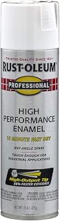 Rust-Oleum 7590838 Enamel Spray Paint, 15 Oz, Flat White