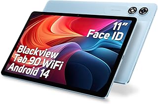 Blackview Tab90 WiFi Android 14 Tablet 11 Inches, 12GB RAM 128GB Storage Space (2TB TF), Large Display Widevide L1, Octa-core T606, 8200mAh Battery, 5G WiFi, Dual Camera 13MP + 8MP, GMS, BT 5.0