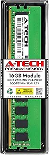 ايه-تيك ذاكرة RAM 16GB بديلة لسينولوجي D4EC-2666-16G & D4EU01-16G | DDR4 2666 MHz PC4-21300 ECC UDIMM ذاكرة DIMM غير مؤقتة متوافقة مع خوادم NAS & SAN