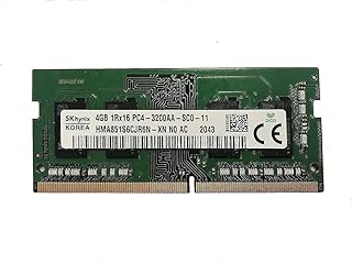 اس كيه هاينكس وحدة ذاكرة RAM للابتوب DDR4 سعة 4GB بتردد 3200MHz PC4-25600 1.2 فولت 1R x 16 SODIMM HMA851S6CJR6N-XN عبوة او اي ام