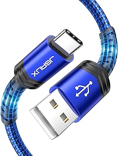 جي سوكس كيبل USB C [عبوتان بطول 6.6 قدم]، سلك USB A الى USB 3.1 امبير للشحن السريع متوافق مع ايفون 16/16 بلس/16 برو/16 برو ماكس/سلسلة ايفون 15، سامسونج جالكسي S20 S10 S9، نوت 20 10، كار بلاي، ال جي،