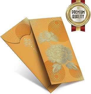 50 حزمة - حزمة حمراء تقليدية تقليدية صينية جديدة / Lai See/Hong Bao/Lucky Money/Red Envelope for Wedding Graduation Lunar New Year Spring Festival Birthday Baby Gift (RP-073)