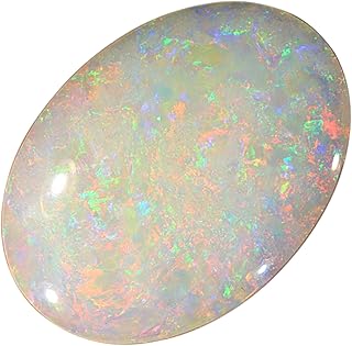 GEMSJEWELS, AAA+ Super Quality Astrological Australian Opal Stone 11.25 Ratti / 10.32 Ct. Lab-Certified Natural Fire Opal Stone Rashi Ratan Gemstone, free size, Natural Australian Fire Opal Loose,