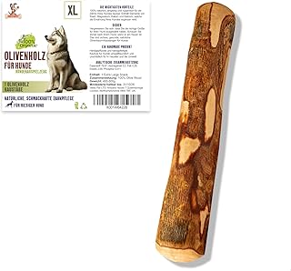 Chewing Wood for Dogs Extra Large Olive Wood Dog XL Wooden Bone as Dog Toy