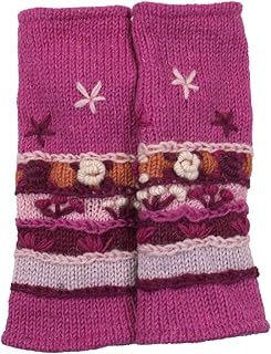 RW Hand Knit 100% Wool Fleece Lined Hand Warmer/Glove