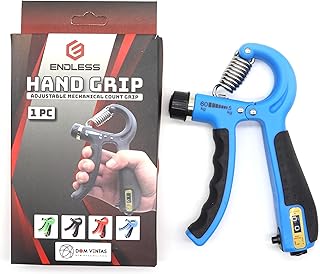 Endless Adjustable Hand Grip Strengthener| Assorted | Exercise Equipment to Use in Home and Gym for Forearm and Finger Power Gripper Exercises