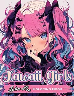 Kawaii Girls Coloring Book: Adorable and Fun Characters to Color