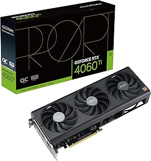 اسس بطاقة رسومات جيفورس RTX™ 4060 Ti 16GB اصدار OC GDDR6 من برو ارت منفذ الملحقات الاضافية السريع 4 DLSS 3 HDMI 2.1a عرض 1.4a سعة 16 جيجا pci_e_x16