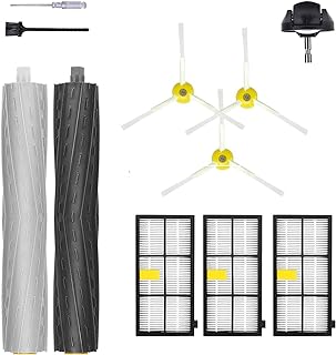 قطع غيار رومبا لمكنسة اي روبوت رومبا 980 960 880 870 890 860 805 801,800 900 مجموعة ملحقات المكنسة الكهربائية تتضمن فرشاة بشعيرات وعجلة امامية و3 فلاتر وفرشاة جانبية