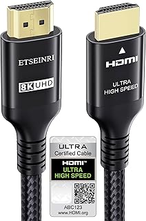 كابل HDMI 2.1 8 كيه إيتسينري معتمد 10 قدم Ultra HD 48 جيجابت في الثانية عالية السرعة 5 4 @120 هرتز 60 EARC RTX 3090 HDR10 4:4:4 HDCP 2.2 و 2.3 لجهاز العرض