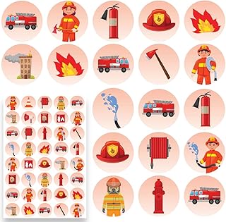 Joyful Artistry 800 pcs Firefighter Stickers, Firefighter Stickers for Kids, Firefighter Party Favors, Fire Department Stickers, Firefighter Sticker, Fireman Stickers, Fireman Stickers for Kids