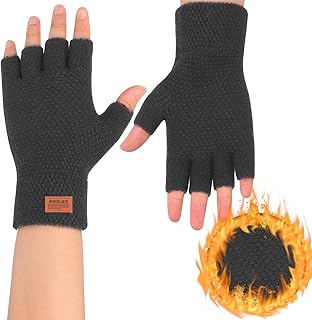 Lancry Pair of Fingerless Gloves for Adults