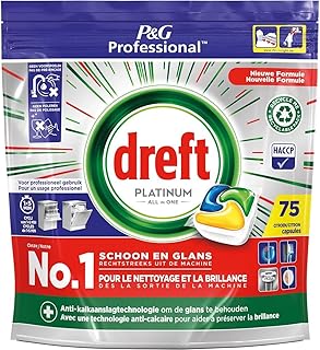 Dreft Platinum Dishwasher Tablets All-in-One Citroen 75 pieces