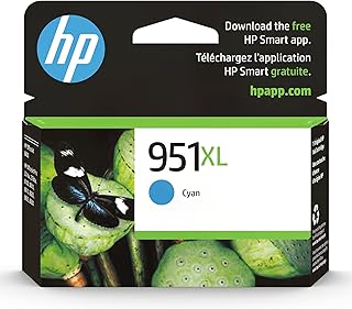 HP خرطوشة حبر اصلية 951XL عالية الانتاجية | متوافقة مع اوفيس جيت 8600، اوفيس جيت برو 251dw، 276dw، 8100، 8610، 8620، 8630 | مؤهلة للحبر الفوري | CN046AN