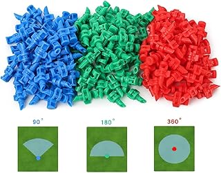 لا فرح 150 قطعة 90/180/360 درجة من البولي ايثيلين (PE) بخاخ مايكرو انكسار تلقائي لنظام ري الحديقة والنباتات والري