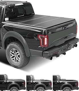 Lyon cover 5ft 58.6inch Hard Tri-Fold Truck Bed for 05-20 Frontier 09-12 Equator Tonneau Cover | LED Lamp | 3 Years Warranty |