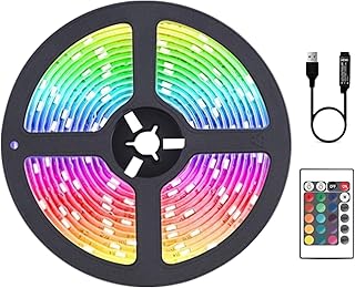 شريط مصابيح LED من ويسفونلي - شرائط اضاءة RGB ذكية بطول 5 متر لغرفة النوم وديكور المنزل والحفلات وايز فنلي