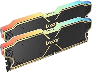 ذاكرة رام ثور عالية الأداء DDR5 RGB 32GB (2x16GB) 6000 DRAM 288-Pin 6000 MHz للكمبيوتر المكتبي والألعاب تدعم انتل XMP 3.0 وايه ام دي اكسبو مع تقنية ECC وجهد 1.35 فولت من ليكسار (LD5U16G60C38BG-RGD)