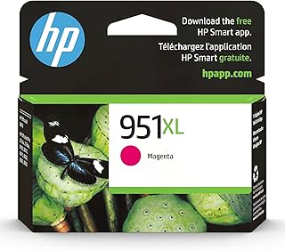 HP خرطوشة حبر 951XL عالية الانتاجية | تعمل مع HP OfficeJet 8600، HP OfficeJet Pro 251dw، 276dw، 8100، 8610، 8620، 8630 | مؤهلة للحبر الفوري | CN047AN