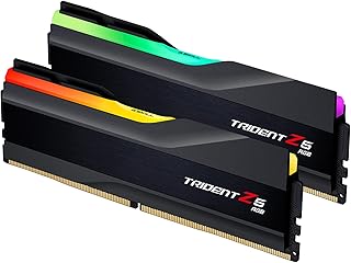 ذاكرة كمبيوتر مزدوجة القناة RGB من جي سكيل ترايدنت سلسلة زد 5 سعة 32GB 2 × 16GB و288 دبوس SDRAM DDR5 6000 PC5-48000 CL36-36-36-96 جهد 1.35 فولت موديل F5-6000J3636F16GA2-TZ5RK اسود مطفي