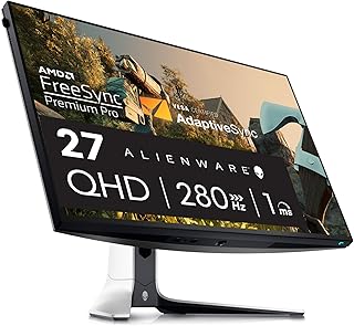 الينوير شاشة العاب 27 انش AW2723DF QHD HDMI CP USB 280Hz انفيديا جي سينك فري بريميوم برو ابيض LCD