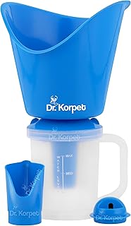 Dr. Korpet steamer for cold and cough, vaporizer steamer, face steam and steam inhaler vaporizer (Blue)