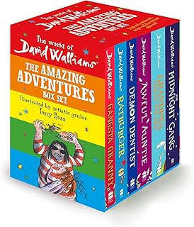 The World of David Walliams: The Amazing Adventures Box Set: Gangsta Granny; Ratburger; Demon Dentist; Awful Auntie; Grandpa’s Great Escape; the Midnight Gang