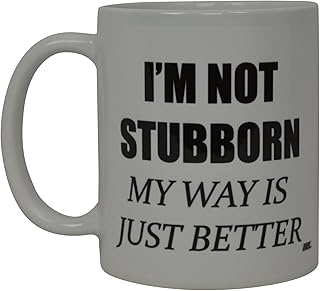 أفضل كوب قهوة مرح مطبوع عليه «I'M Not Stubby» بتصميم نكتة عظيمة، فكرة هدية رائعة للرجال والنساء والمكتب والعمل الكبار والموظفين والرئيس وزملاء العمل (عنيد)، من روغ ريفر تاكتيكال، سيراميك