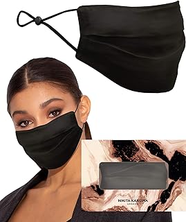 Karizma Beverly Hills Silk Face Mask. Fashionable Designer Face Mask for Women. Washable Fabric Face Mask Reusable Facemask. 19 Momme Mulberry Silk Mask - Luxury Fashion Masks for Women