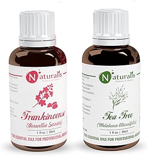 Naturalis Essential Oil Gift Pack of 2-30ml (Frankincense Oil, Tea Tree Oil)