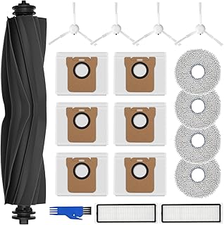 مجموعة ملحقات لدريم ال 10 اس الترا / 4 × وسادات ممسحة و6 اكياس غبار و1 فرشاة رئيسية و4 فرش جانبية و2 فلاتر 1 تنظيف قطع غيار للمكنسة الكهربائية الروبوتية