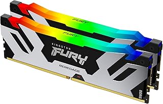 كينغستون ذاكرة العاب كمبيوتر مكتبي رينيجيد من فيوري اسود RGB XMP 32GB 8000MT/s DDR5 CL38 DIMM مجموعة قطعتين - KF580C38RSAK2-32