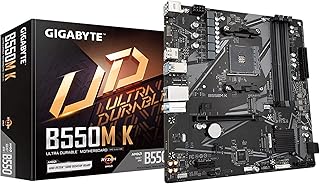 لوحة ام B550M K من جيجابايت AM4 AMD B550 مايكرو ATX مزدوج 2 ساتا 6 Gb ثانية USB 3.2 الجيل 1 ريلتيك ايثرنت شبكة LAN منفذ PCIe 4.0 DDR4