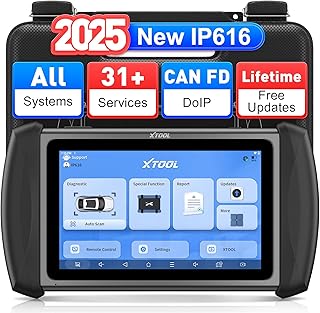 اداة تشخيص ان بلس IP616 مع 31 خدمة من اكس تول، تحديثات مدى الحياة، احدث ماسح ضوئي للسيارة 2023، برمجة مفاتيح، تدعم CAN FD، تشخيص جميع الانظمة، نزيف ABS، اعادة ضبط زيت، EPB، DPF، SAS، BMS، الخانق
